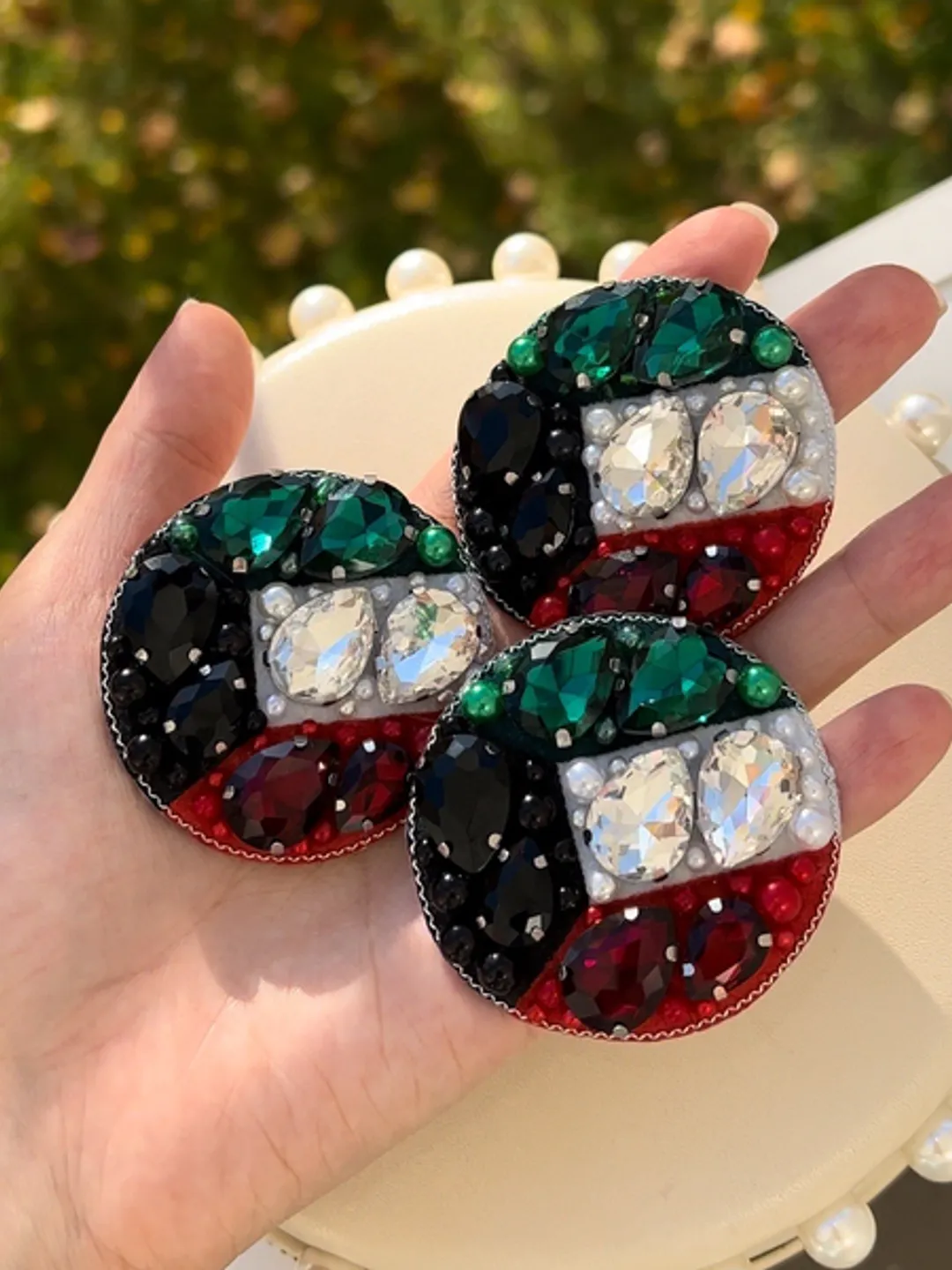 Flag brooch/handmade brooch/national day/flags/wholesale/handmade jewelry