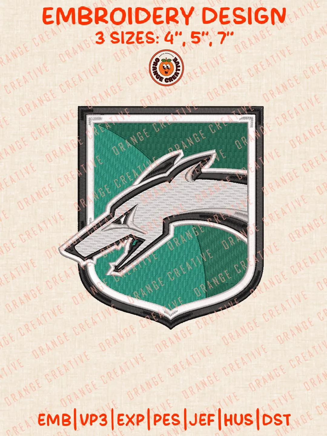 Loyola Maryland Greyhounds Embroidery Design, NCAA Team Logo Embroidery Design, Machine Embroidery Design File, 4 Sizes, Custom Size, Digital Download