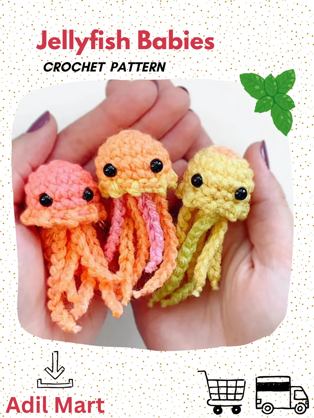 Crochet Patterns: Jellyfish Babies Crochet Pattern PDF | Cute Amigurumi Crochet Tutorial