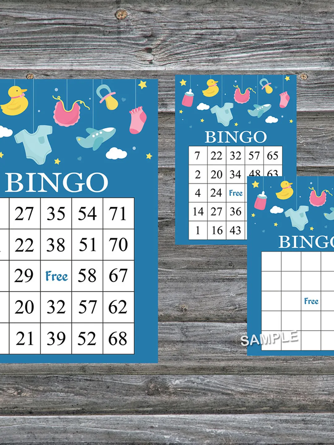 Baby toys bingo cards,Baby toys bingo game,Baby toys printable bingo cards,60 Bingo Cards,INSTANT DOWNLOAD--317