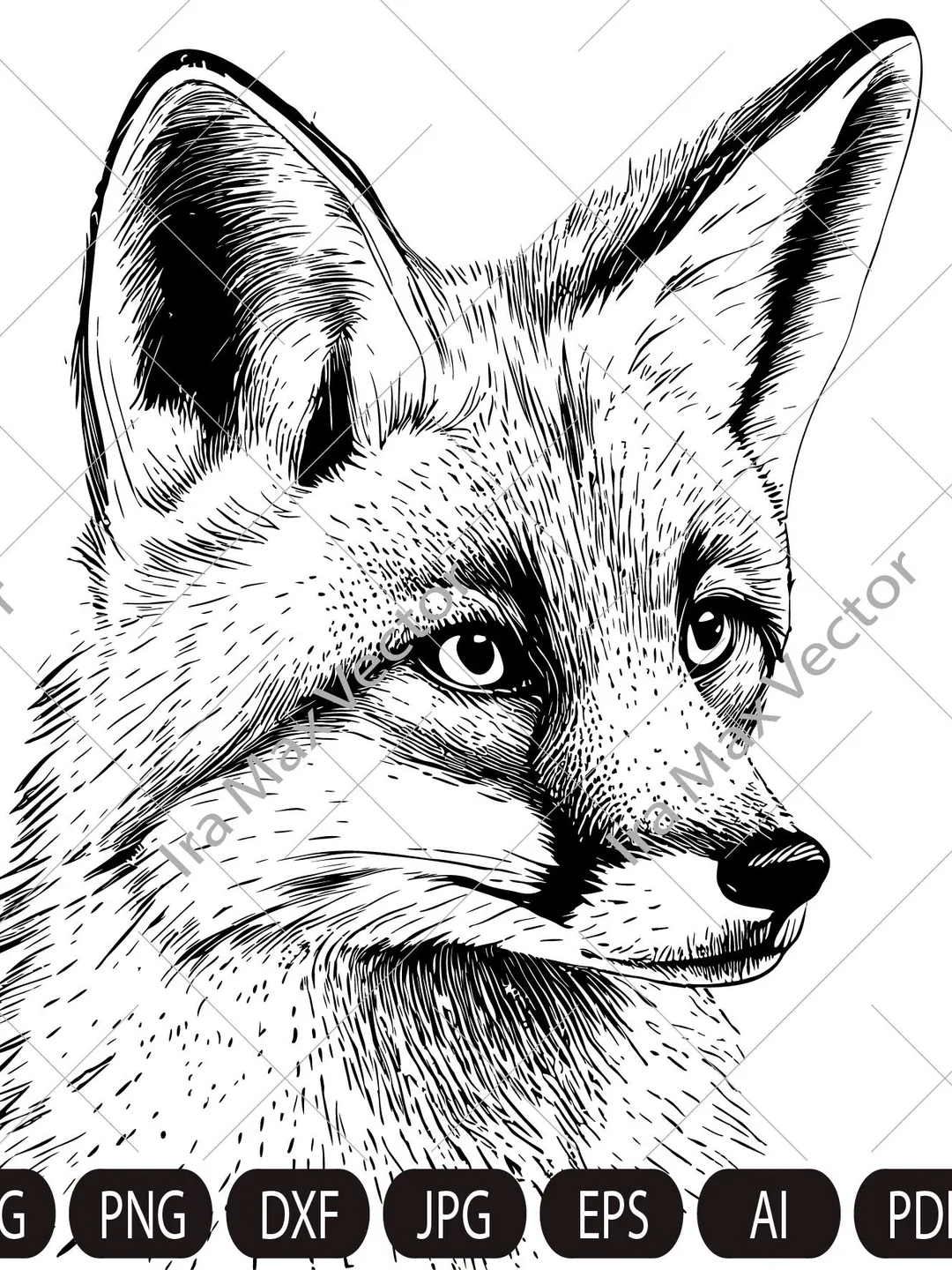 FOX Face svg / Fox Head svg / Fox svg /Fox Mascot svg / Fox Printable / INSTANT DOWNLOAD