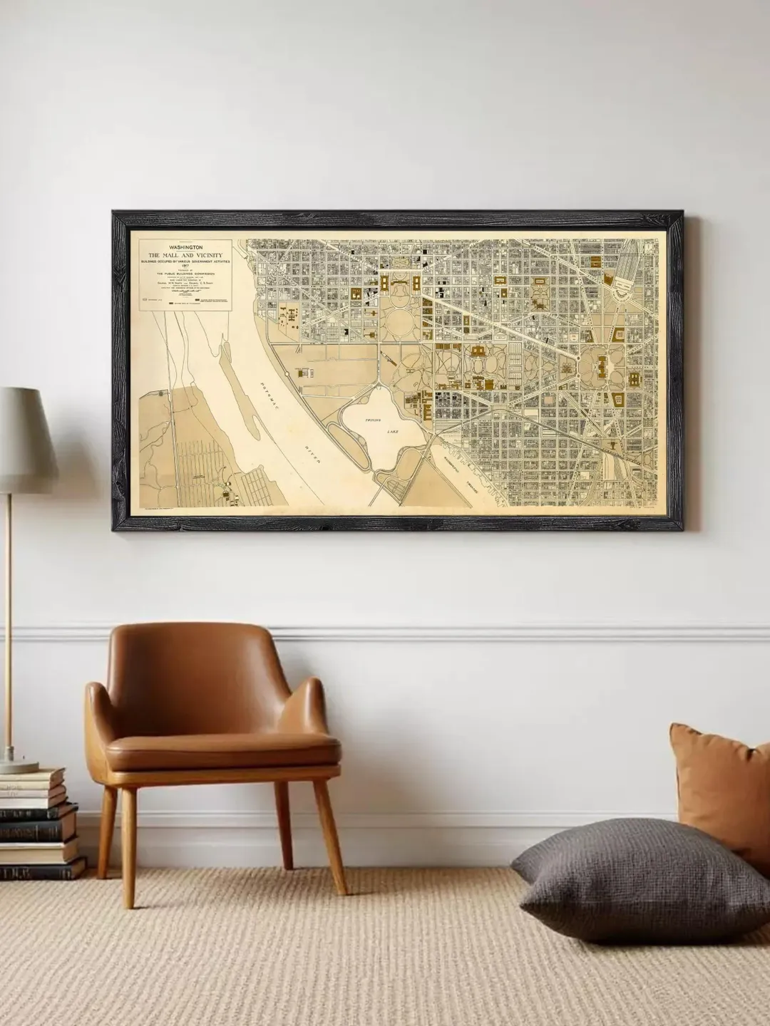 Old Map of Washington DC 1917 Vintage Map | Wall Map Print