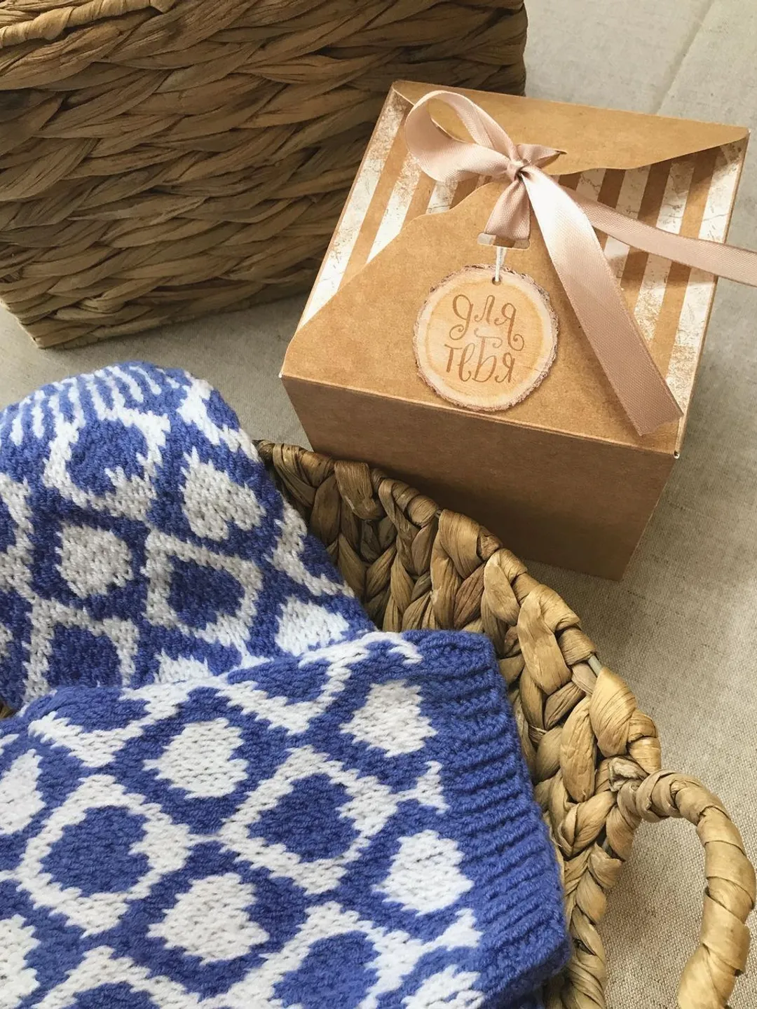 A pair of warm socks