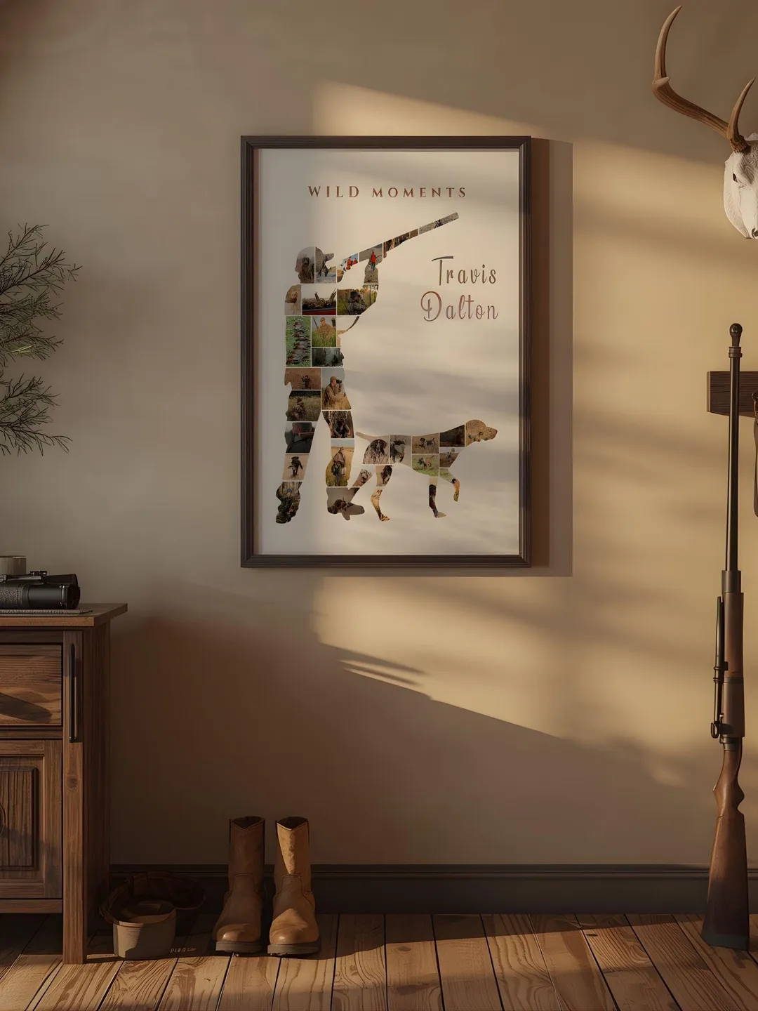 Upland Hunting Gift Hunting Picture Frame Collage, Pheasant Hunter Gift ...