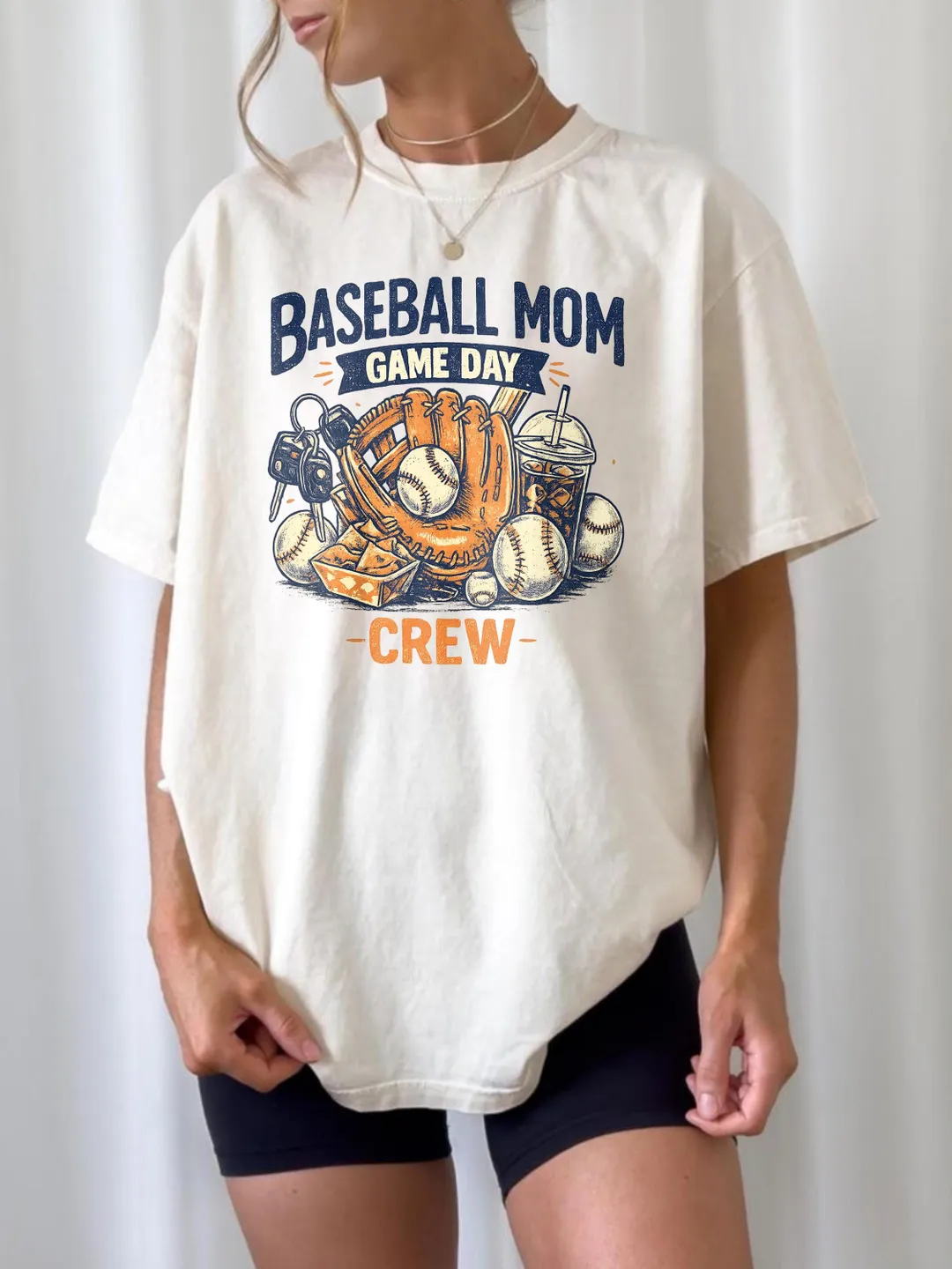 Baseball Mom Game Day Crew Shirt, Retro Baseball Tee Apparel