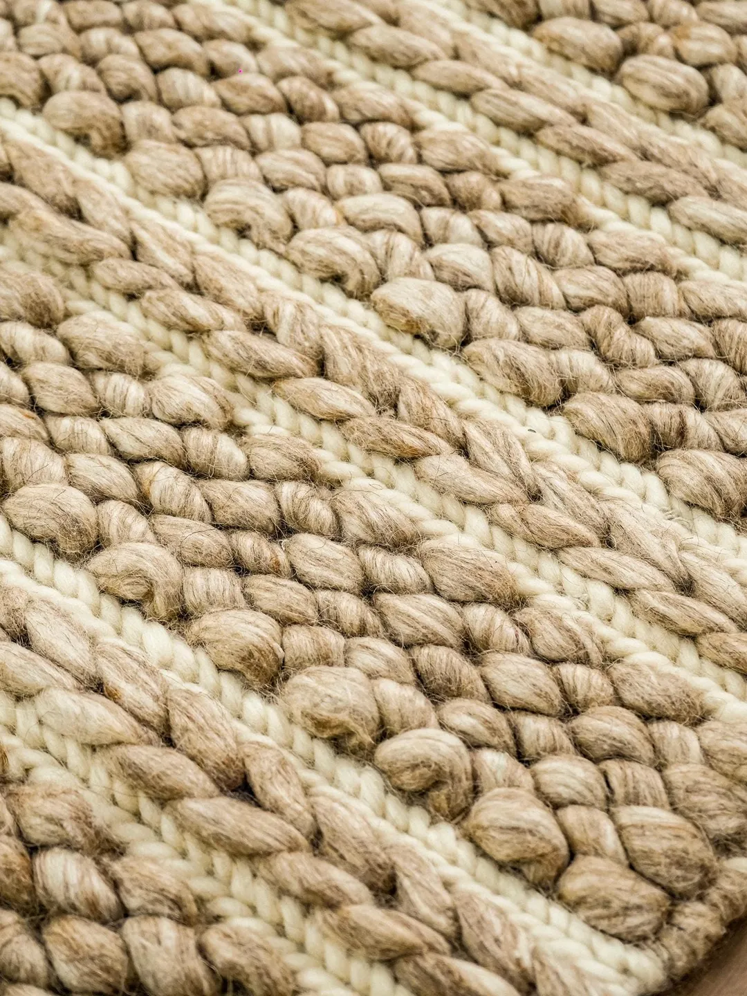Handwoven Multi Patterned Chunky Scandinavian decor Indoor Wool Rug ...