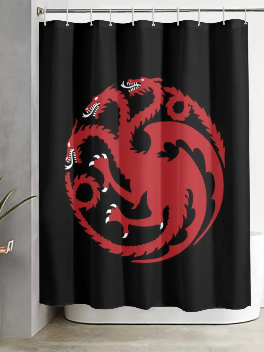 Targaryen Dragon Shower Curtain