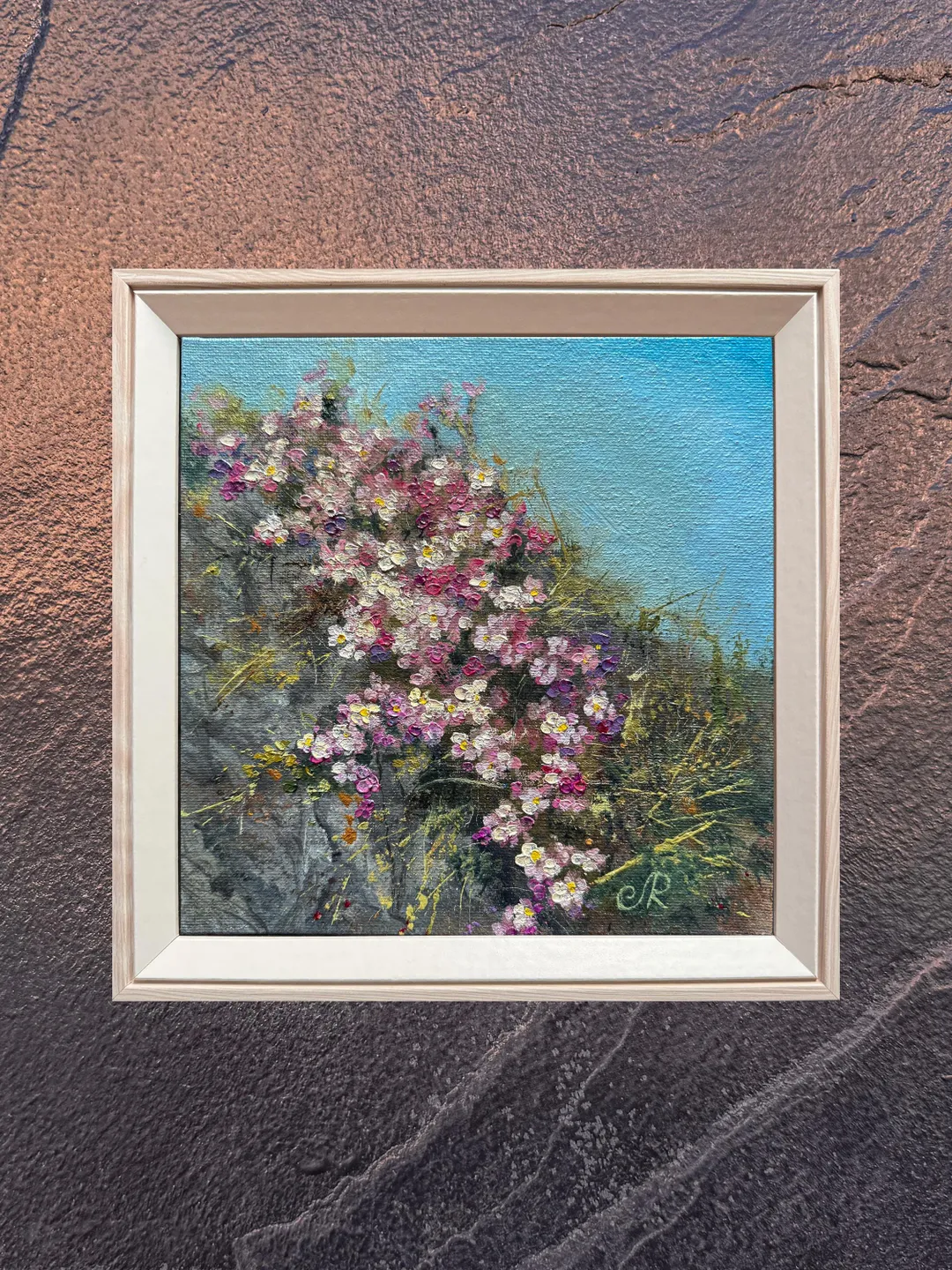 Flowers Original Painting Meadow Painting Flowers Oil Wall Art Floral Artwork