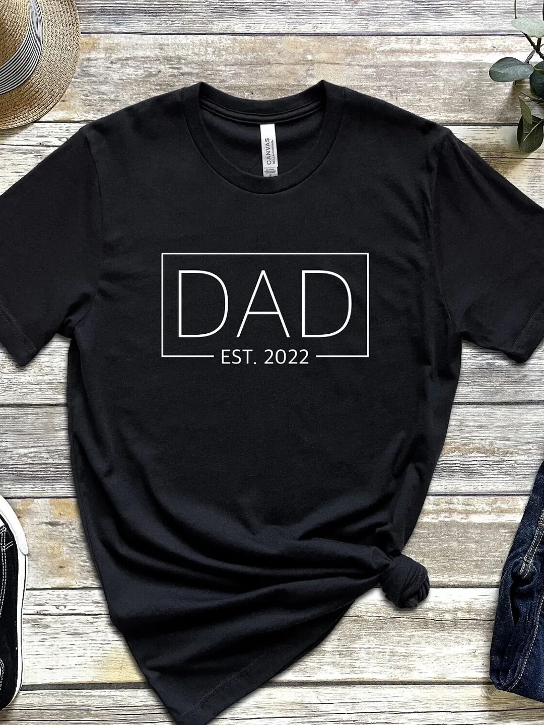 Fathers Day Shirt, T-shirt for Men, Dad Est. 2025, Funny Shirt Men, Gift for Dad, Fathers Day Gift, New Dad TShirt, Custom Shirts for Dad