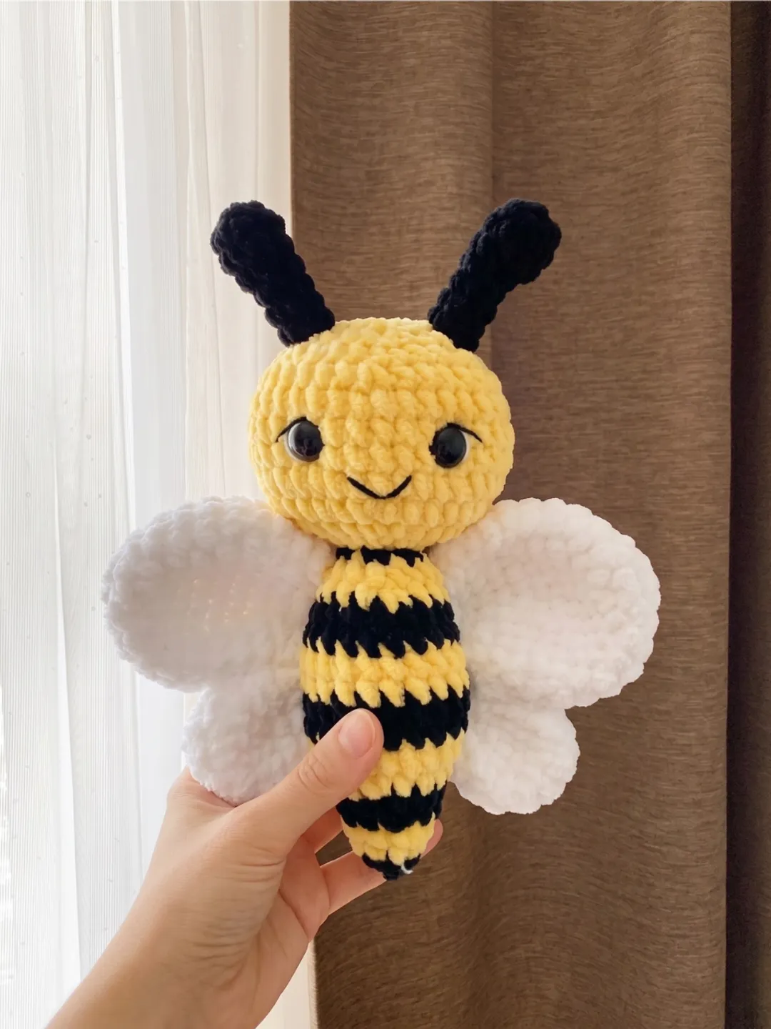Bee Crochet Pattern PDF – Amigurumi Bumblebee Plushie, Easy Low Sew ...