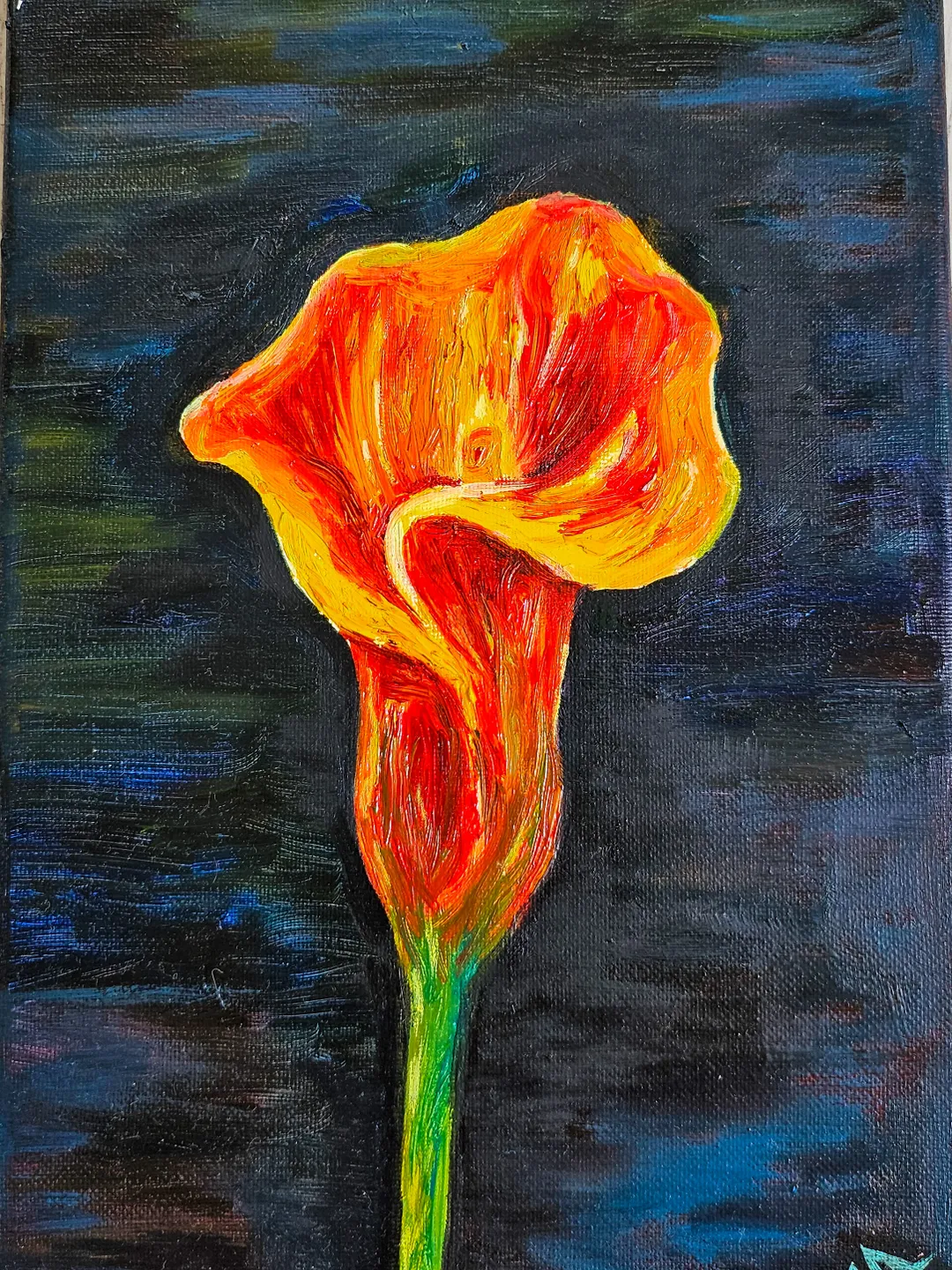 Calla lilies 3 | Original oil painting | Canvas