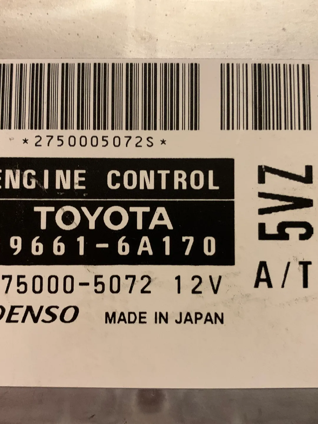 Engine control module ECU 89661-6A170 896616A170 Toyota Land