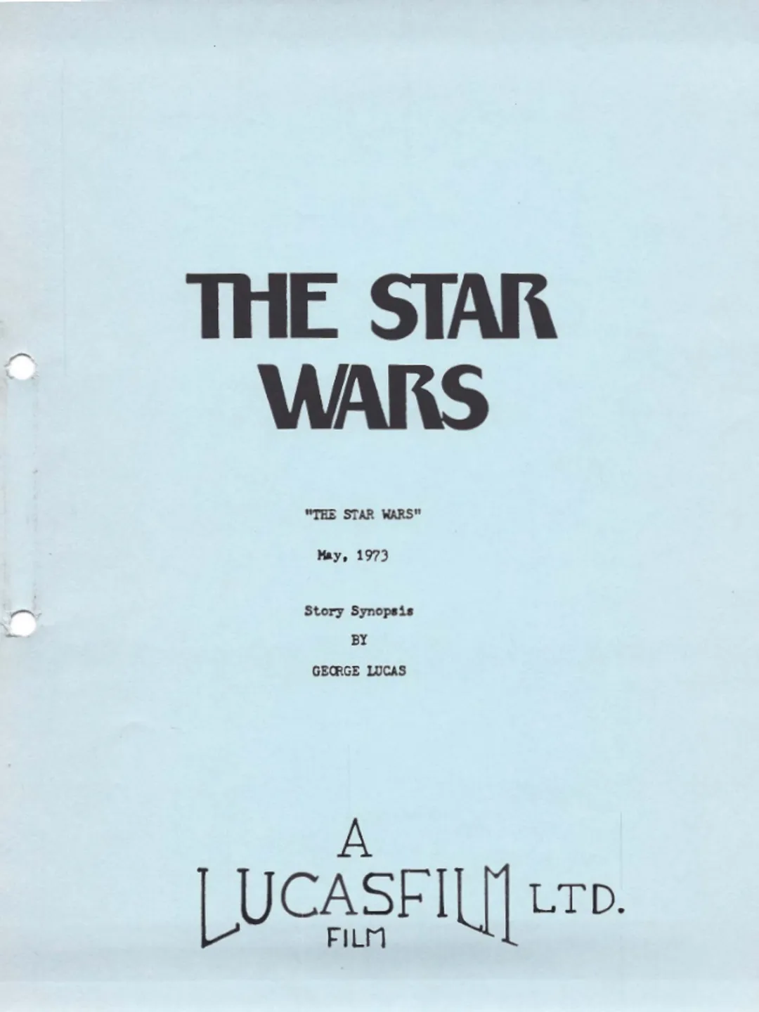 LARGE the star wars 1973 a lucasfilm ltd Collection
