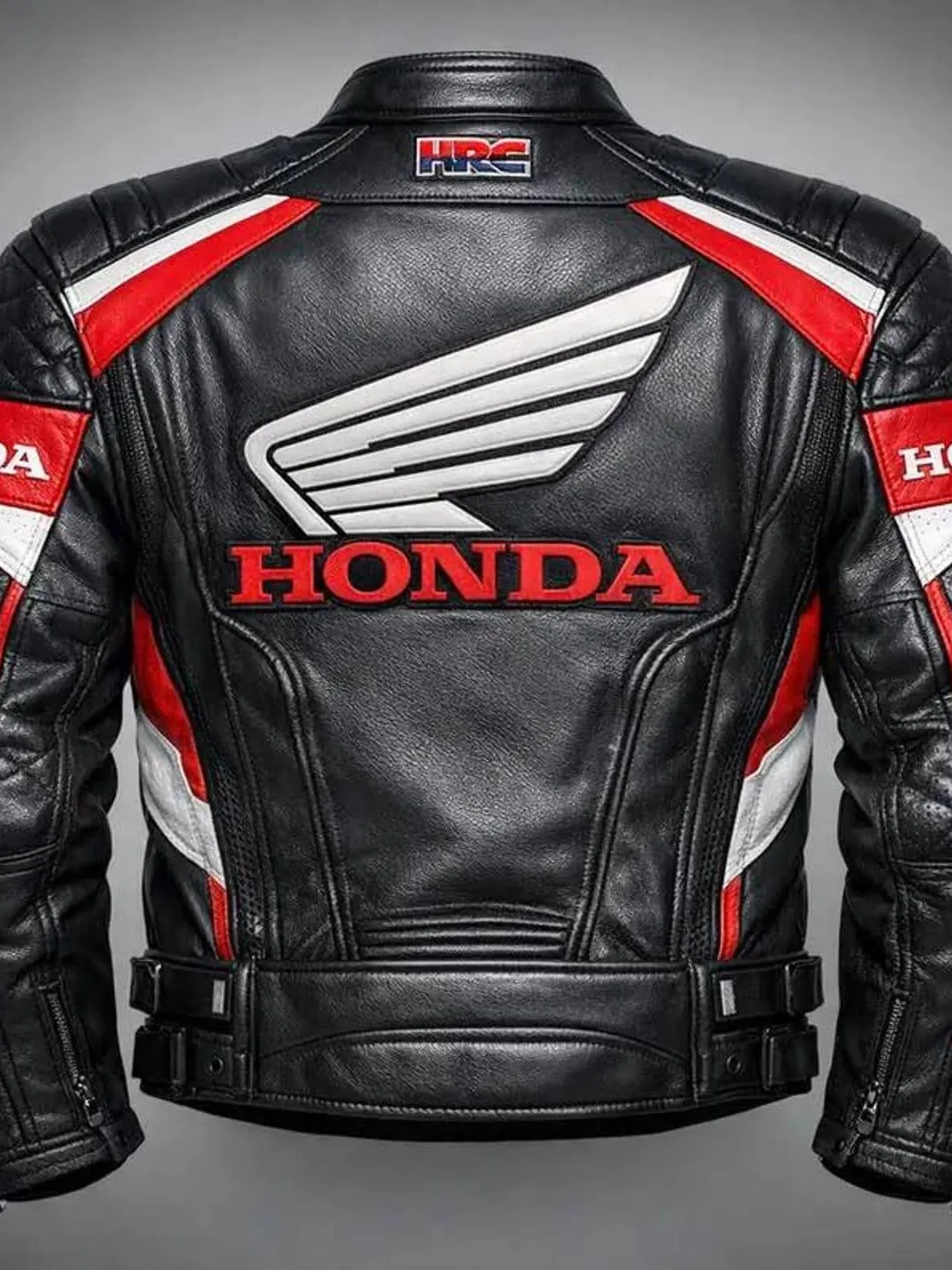 Handmade Honda HRC Motorcycle Leather Jacket for Men – Premium