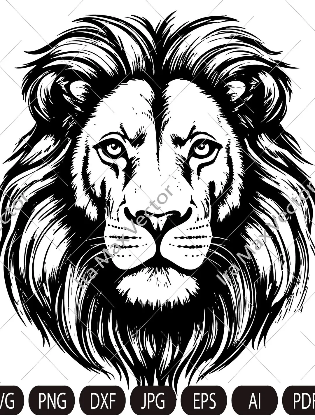 Lion Face svg, Lion Head svg , Lion svg , Lion King svg , Lions Mascot svg , Leo svg ,Lion Head ,Lion Printable, INSTANT DOWNLOAD