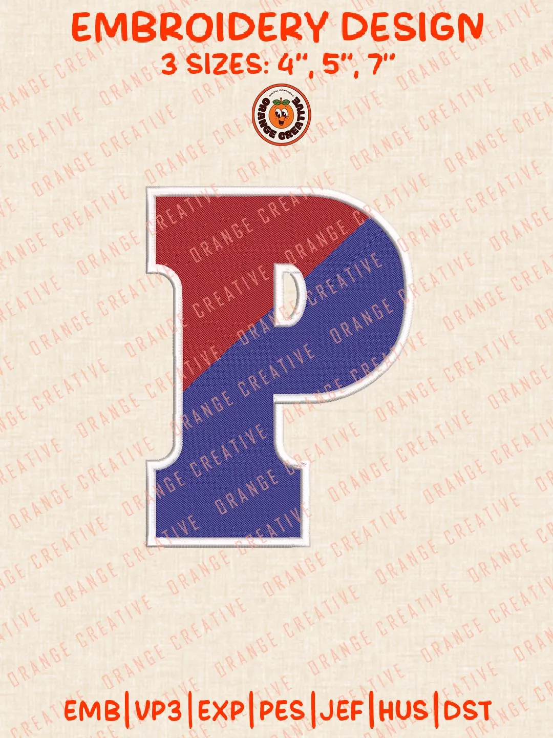 Pennsylvania Quakers Logos Embroidery Design Files, NCAA Logos Embroidery Designs, Machine Embroidery Files, 4 Sizes, Custom Sizes, Instant Download