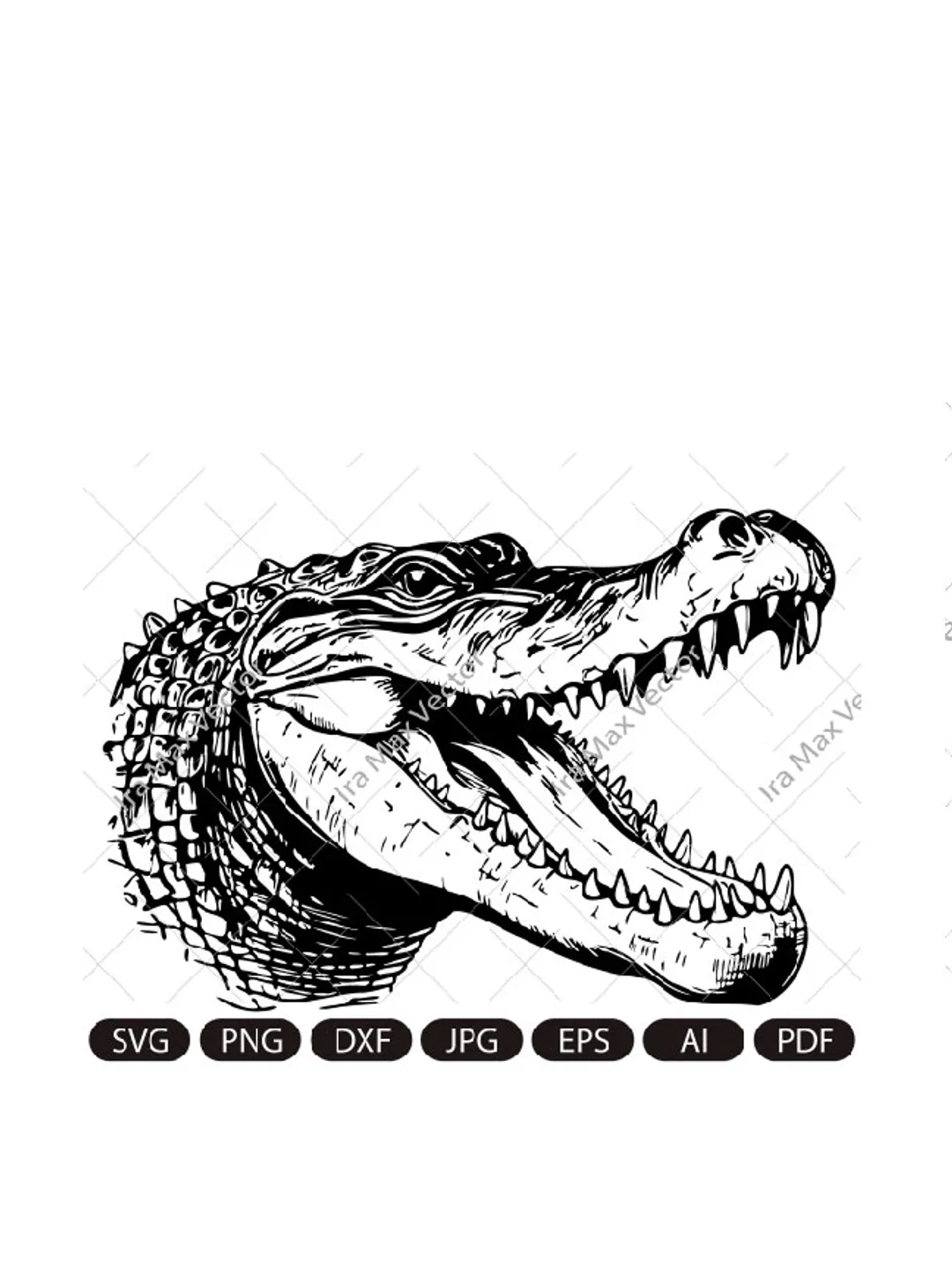 Crocodile SVG, Alligator Svg, Crocodile Clipart, Crocodile detaled,Crocodile Cut Files, Crocodile head svg, Crocodile face svg