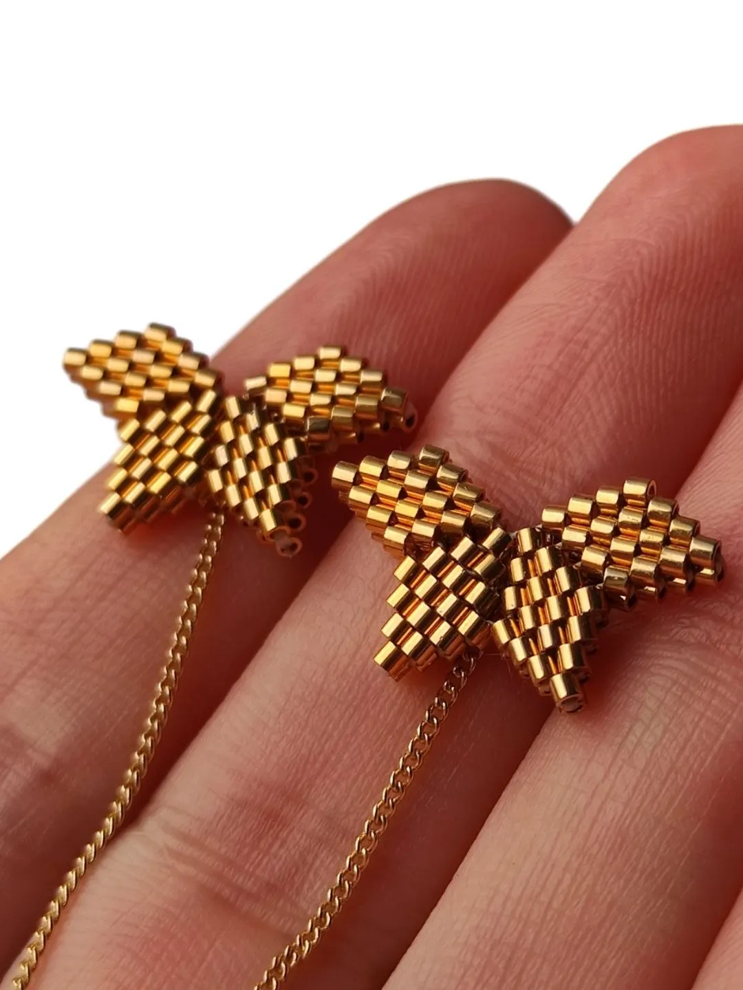 PDF tutorial - Beaded Mini Butterfly Earrings