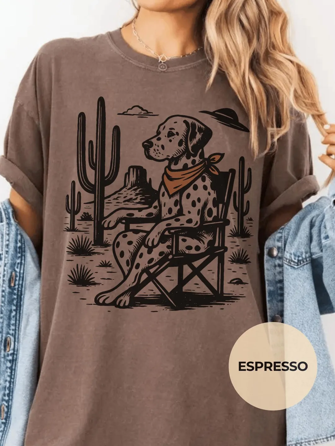 Comfort Colors® Dalmatian UFO Shirt Western Desert Dog Pet Lover