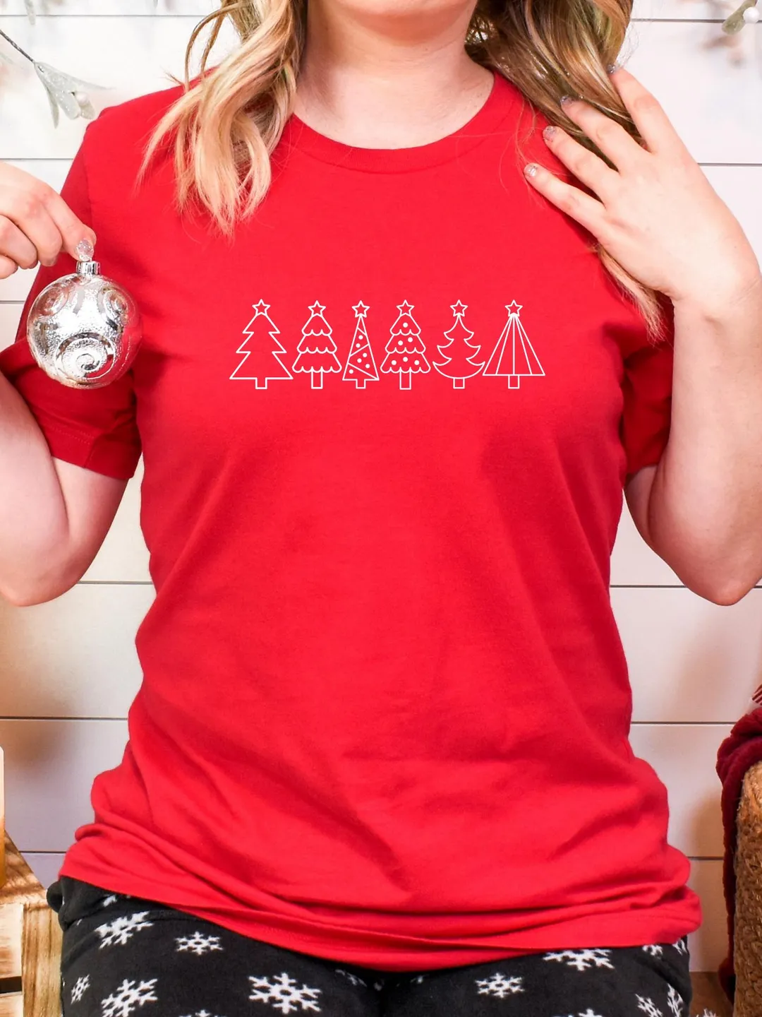 Christmas Trees T-shirt, Cute Christmas Shirt, New Year Gift, Sarcastic Shirt