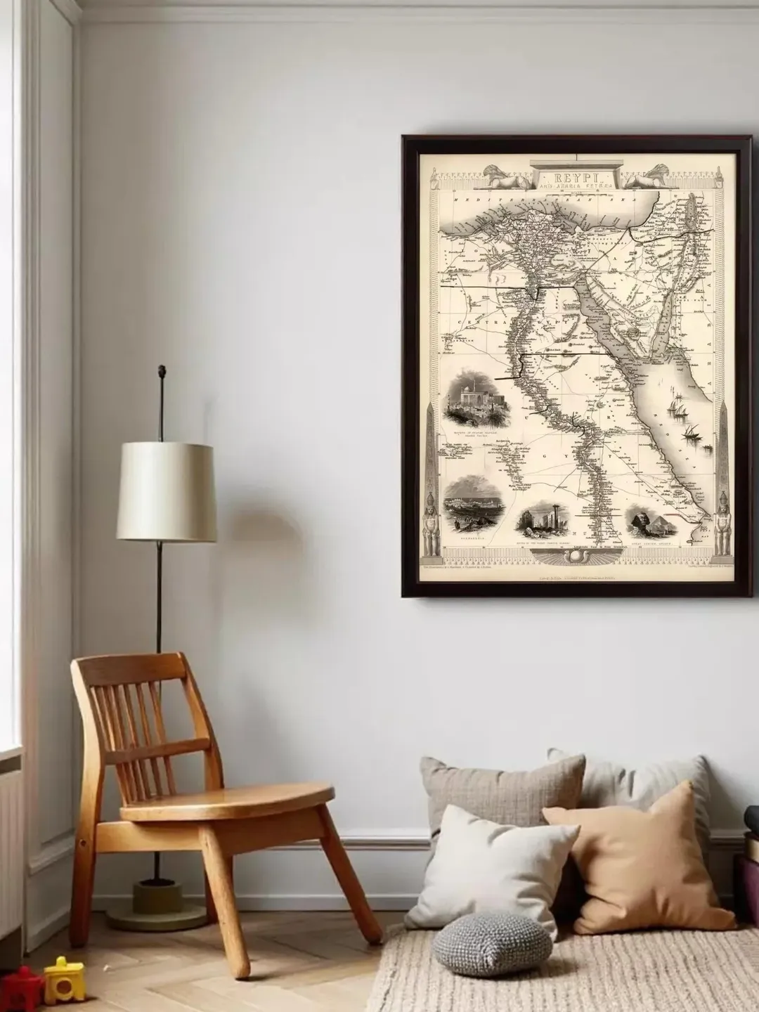 Antique Egypt Map Print | 1800s Vintage Wall Art