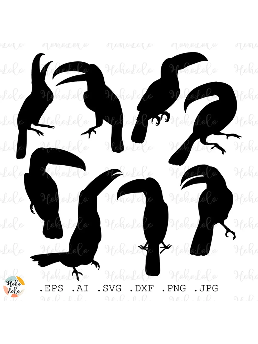 Toucan Bird Svg, Toucan Cricut, Toucan Silhouette, Toucan Stencils Dxf, Toucan Templates, Toucan Clipart Png