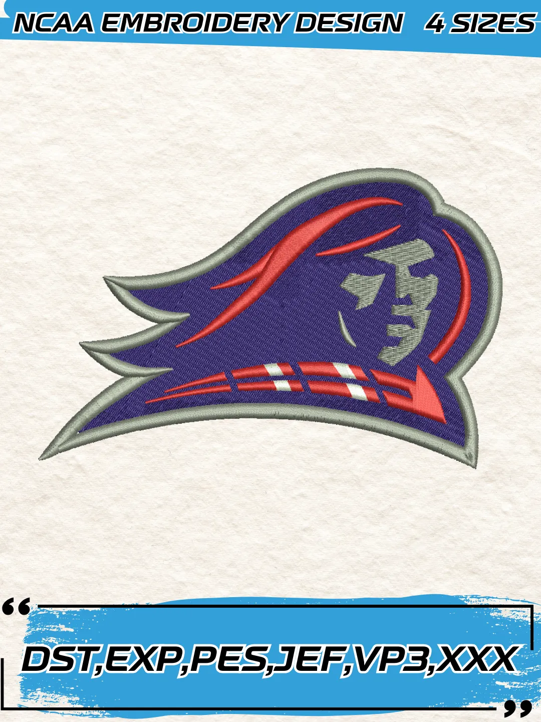 NJIT Highlanders Logo Embroidery Design,NCAA Logo Embroidery
