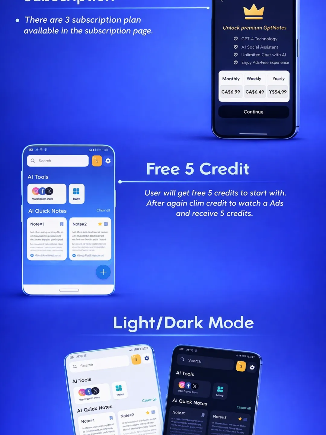 AI Notes App Flutter Source Code | GPT AI Chat App with AdMob ...