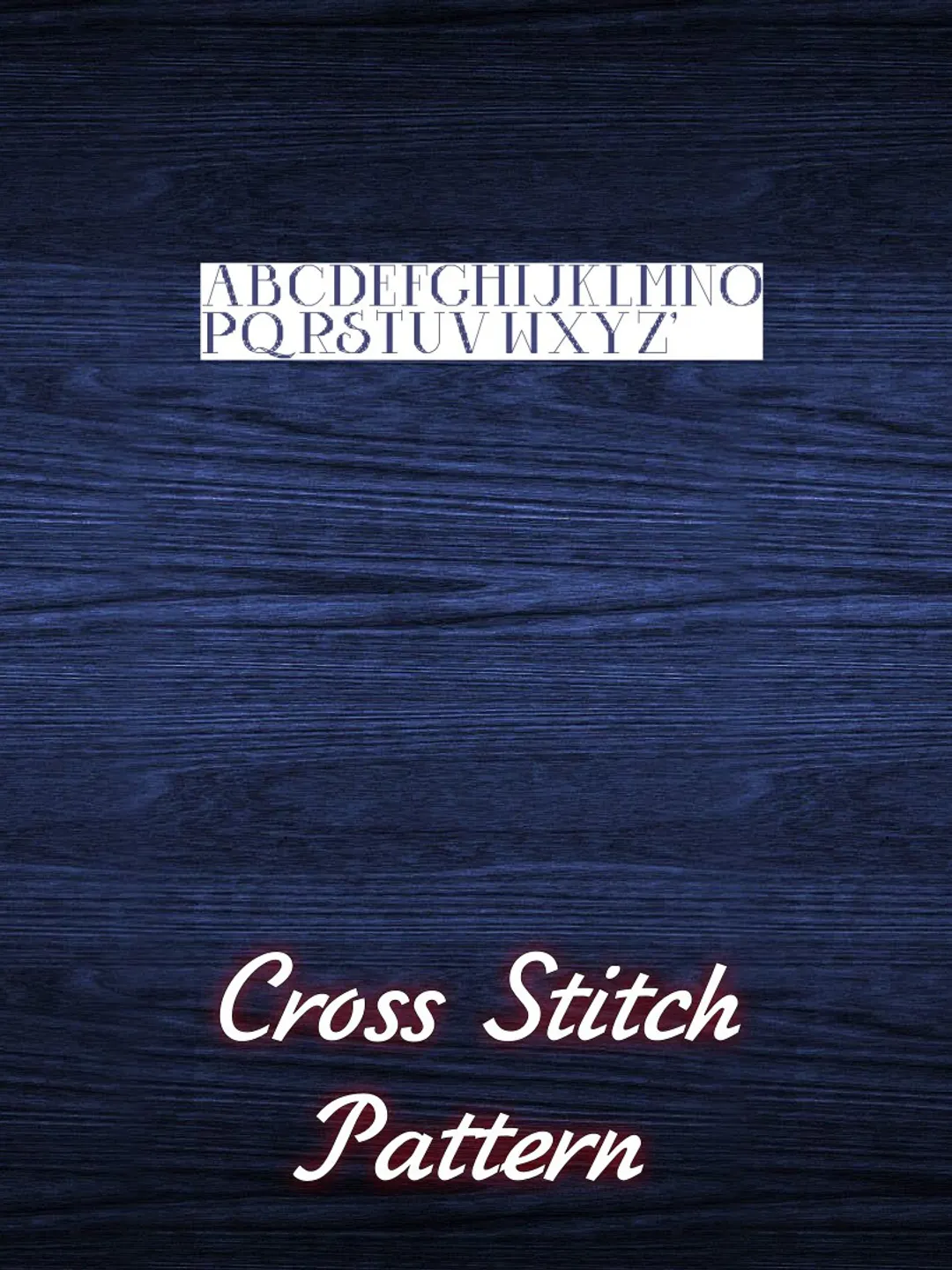 FREE Vintage Cross Stitch Pattern Alphabet Counted Digital Download PDF