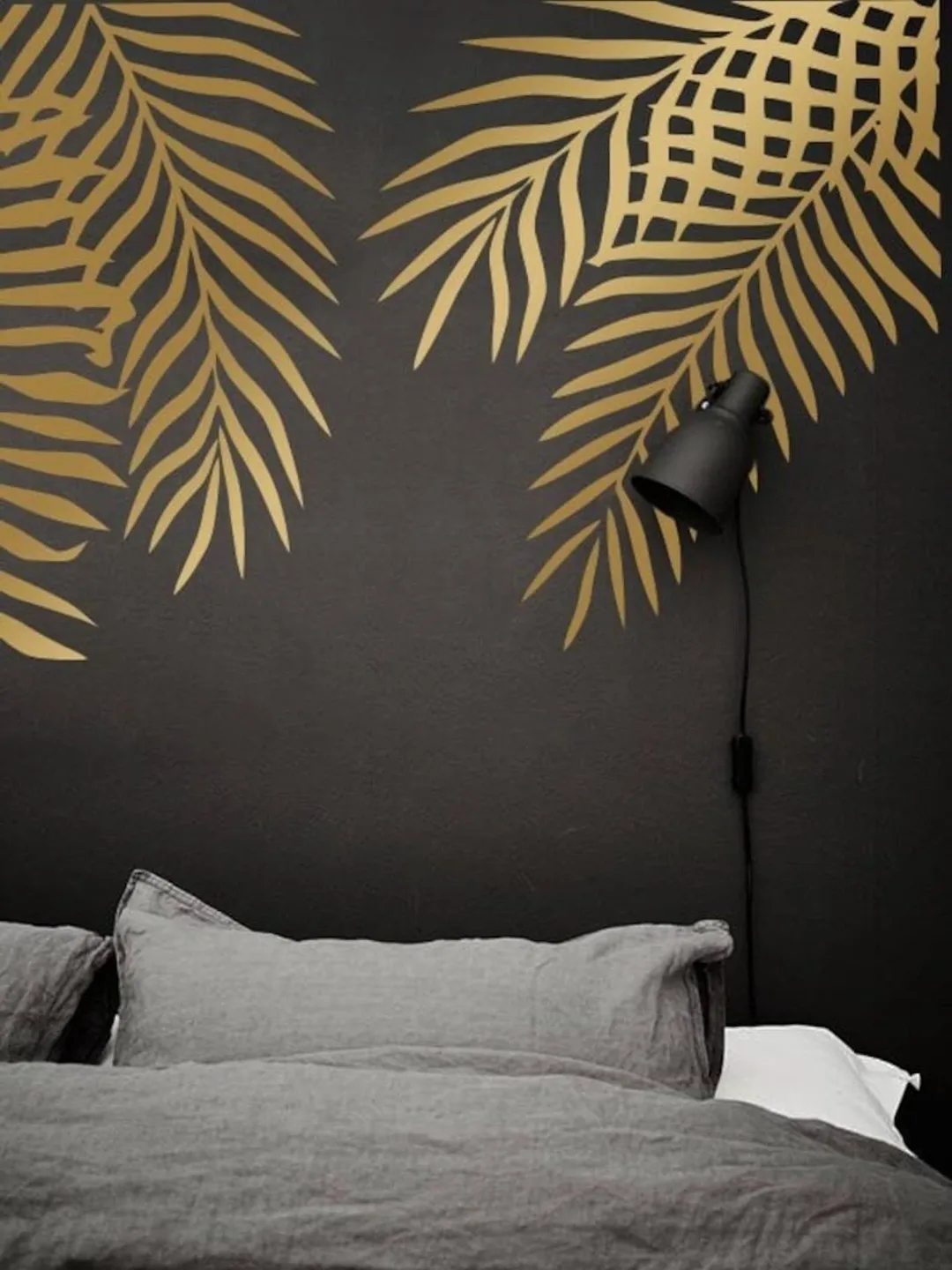 LARGE Palm Leaf Decals - Monstera Wall Decals, Tropical Leaf Decals, Palm Leafs Decals, Palm Leaf Stickers, Gift For Her, Wife Gift ga190
