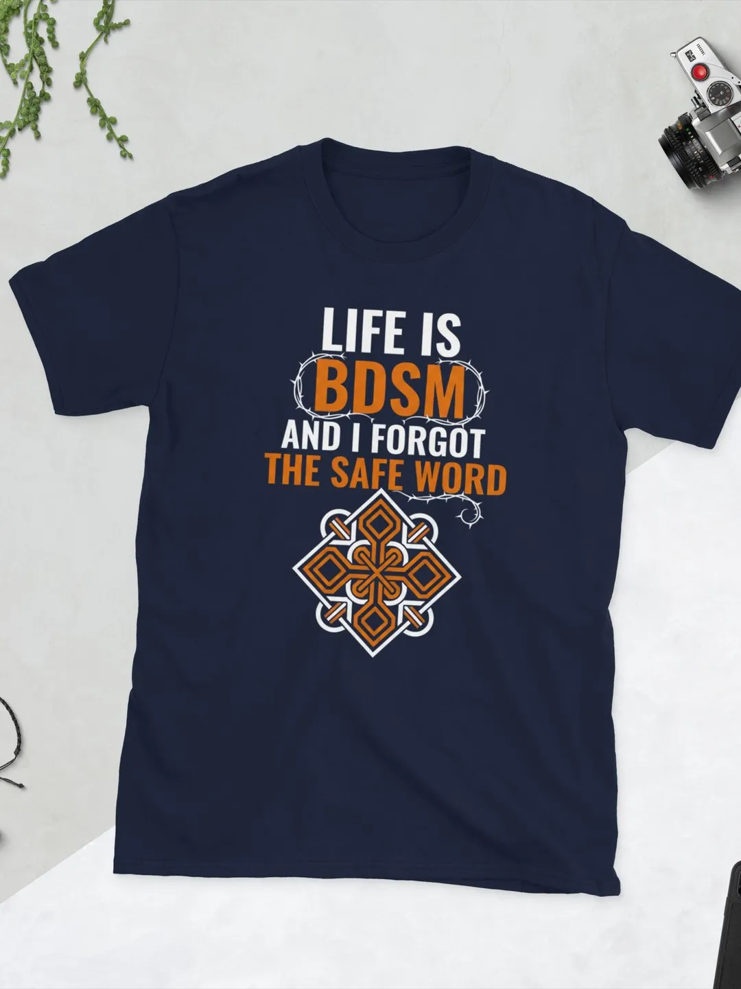 Life Is Hard Graphic T-Shirt,Funny Sarcastic Tee, Edgy Aesthetic Streetwear, Dark Humor Gift for Friends, Minimalist Thorns Design