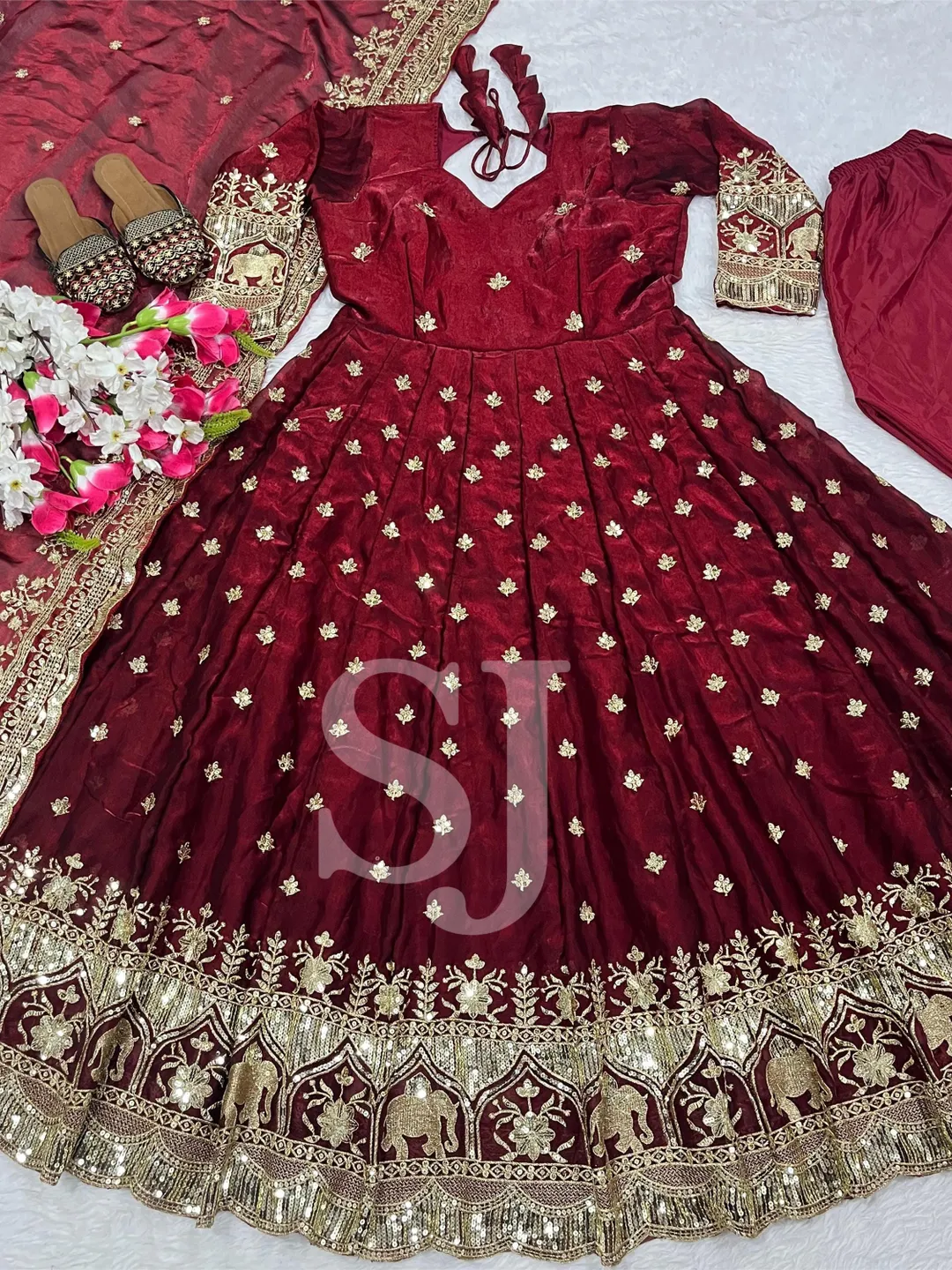 Women's Designer Kurta Pant With Designer Dupatta Set, Readymade Salwar Kameez Suit, 3Pc Suit Combo, Wedding Anarkali Suit Christmas Gift