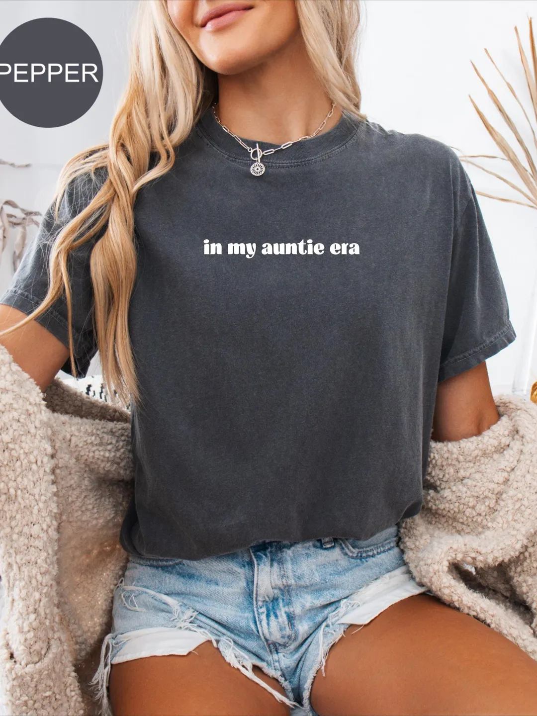 Comfort Colors® 'In My Auntie Era' T-Shirt, Aunt Gift