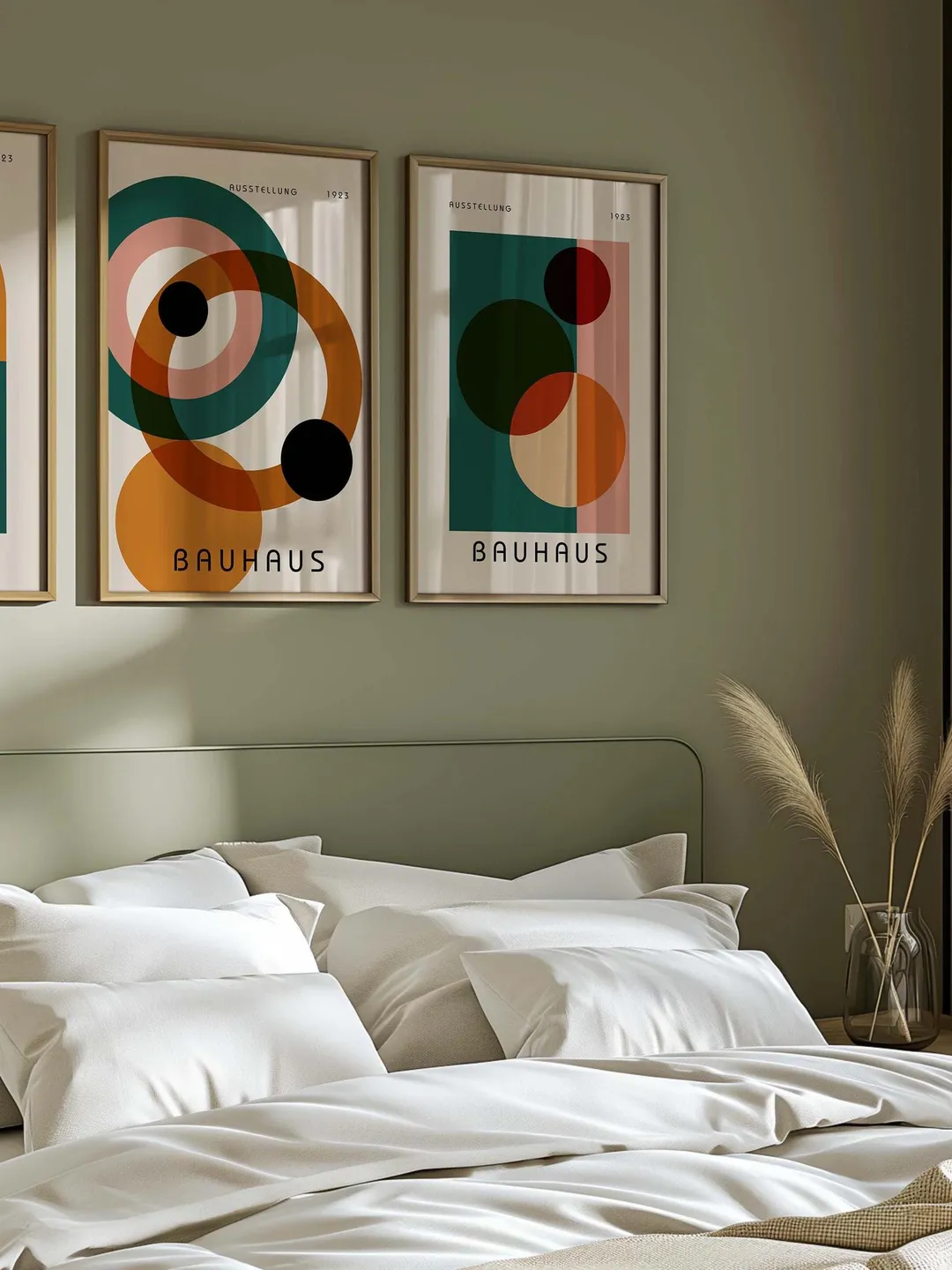Bauhaus Set of 3 Prints, Vintage Mid Century Modern Posters, Retro ...