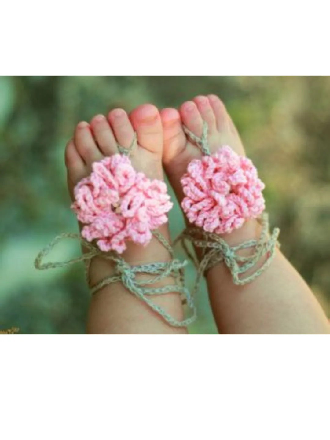Baby Barefoot Sandals, Crochet baby sandals,baby shower gift , beach baby decor, baby photodrop, 0-12 month