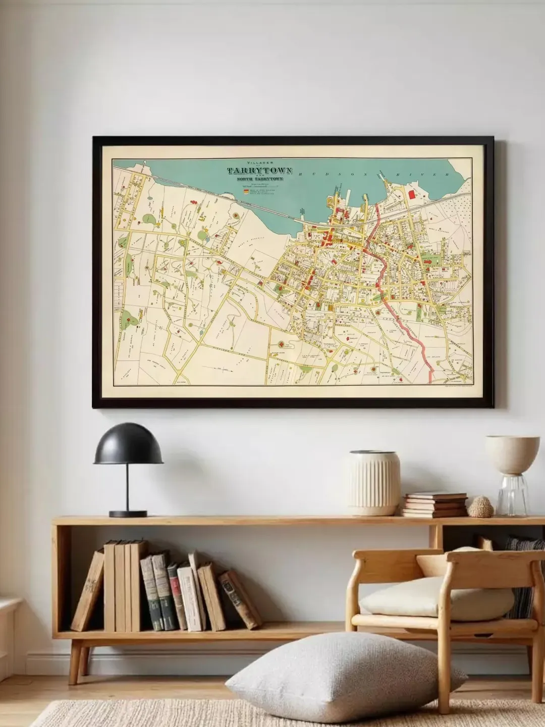 Vintage 1893 Tarrytown, New York Map | Archival Print