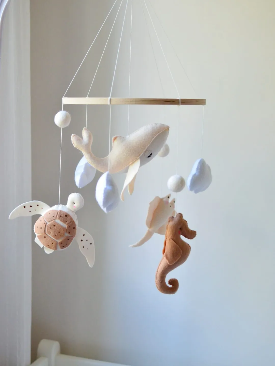 PDF Baby mobile pattern Ocean, DIY nursery mobile, Sea creatures, New mom gift, Baby shower gift