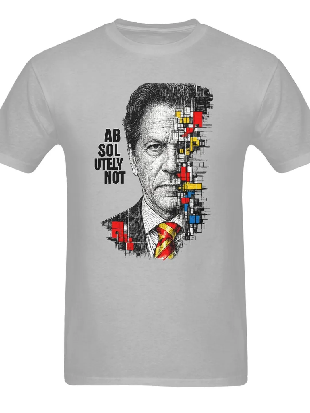 Imran Khan Portrait T-Shirt, Men's Heavy Cotton Tee (USA Made)