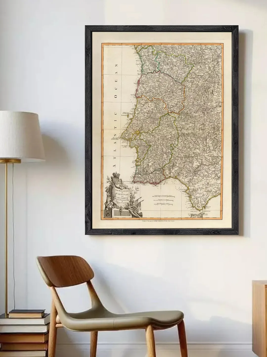 Portugal Old Map Print | 1794 Vintage Portuguese Wall Art (Mapa de Portugal)