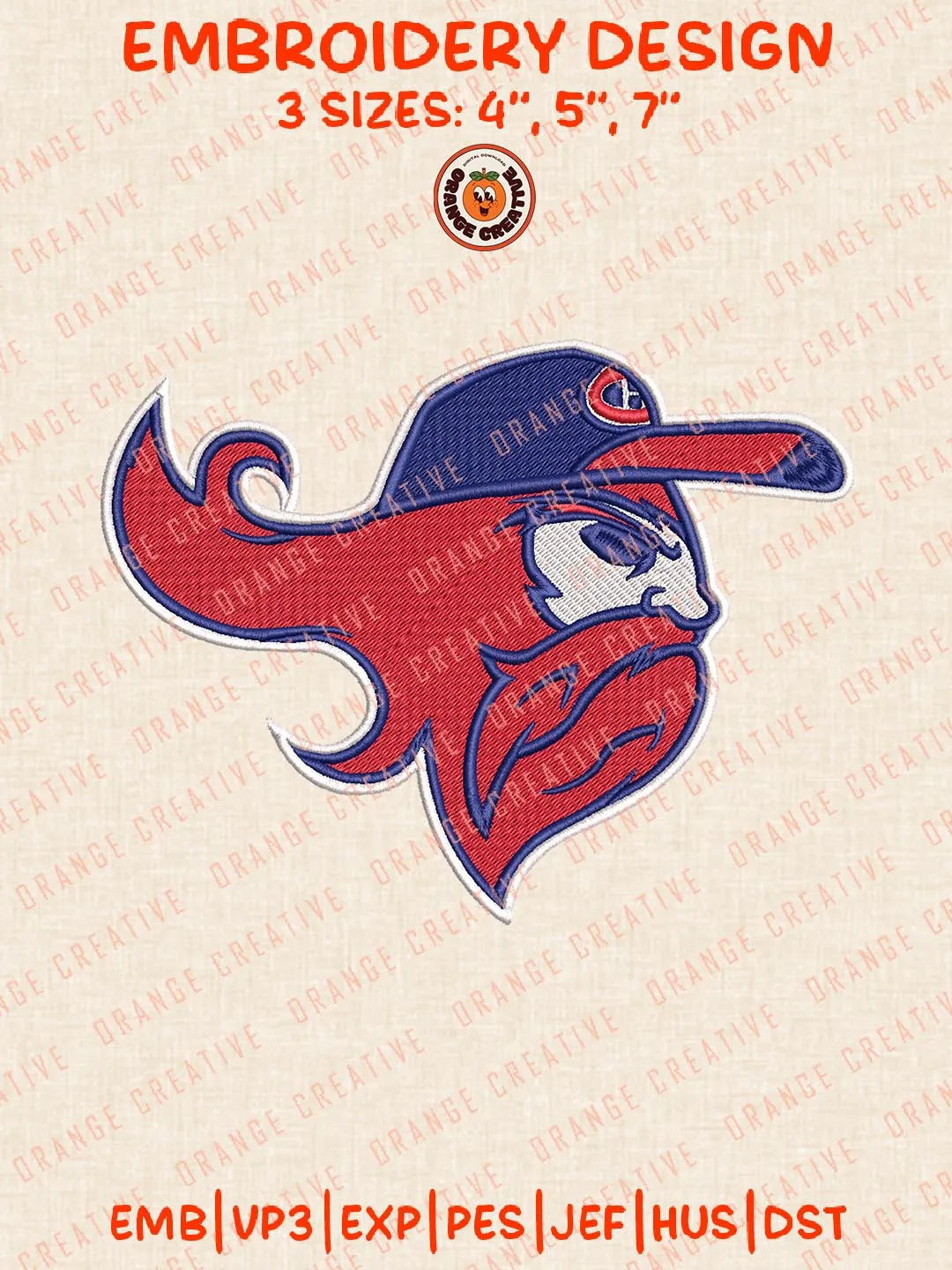 Montreal Canadiens Head Mascot Logos Embroidery Designs, NHL Team Logo Embroidery Files, Machine Embroidery Design File, 4 Sizes, Custom Size, Digital Download