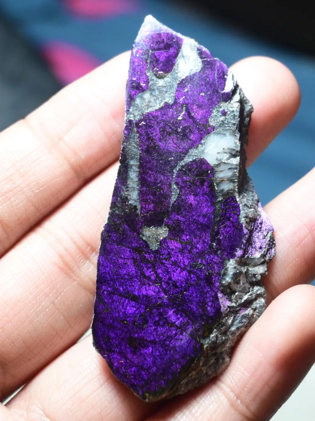 Purple Slabs Rocks Purpurite Slice: 108 ct Natural Purple Crystal Slab for Jewelry Making ...