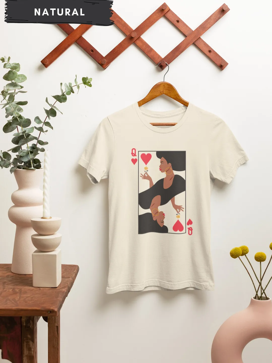 Black Queen of Hearts Valentine's Day shirt, Valentines Graphic Tee for Women