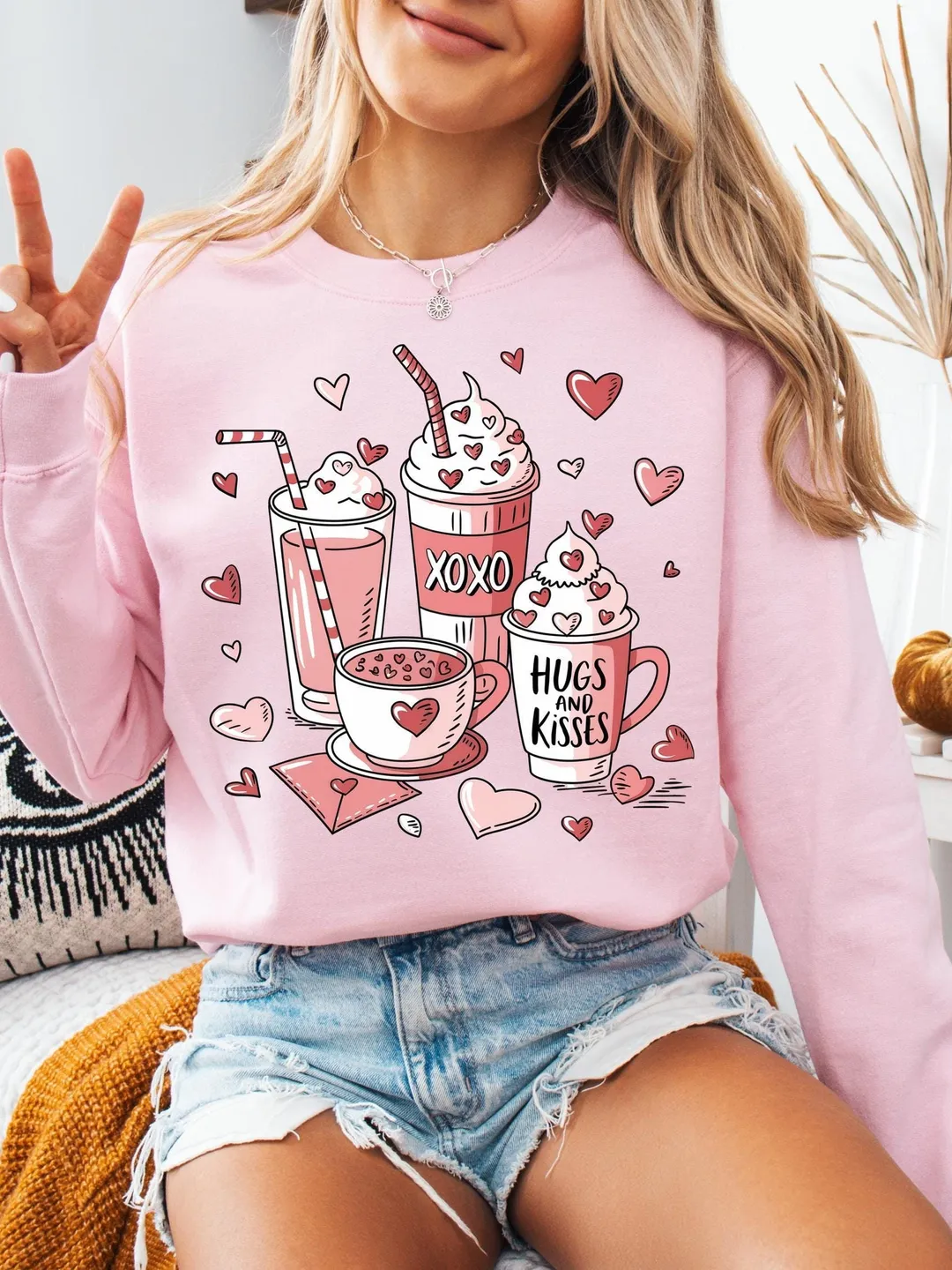 Coffee Valentine Png, Valentines Day, XOXO Hugs and Kisses Png, Digital Download, Valentine Graphics, Coffee Lover Png, Coffee Sublimation