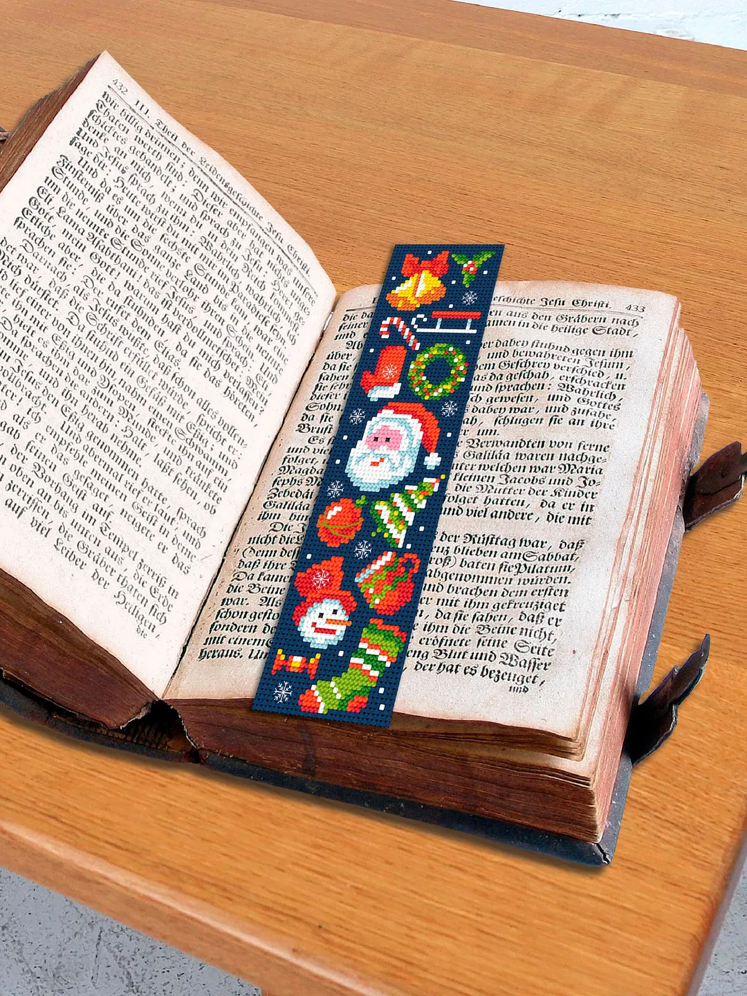 Christmas bookmark cross stitch pattern PDF download Christmas sampler ...