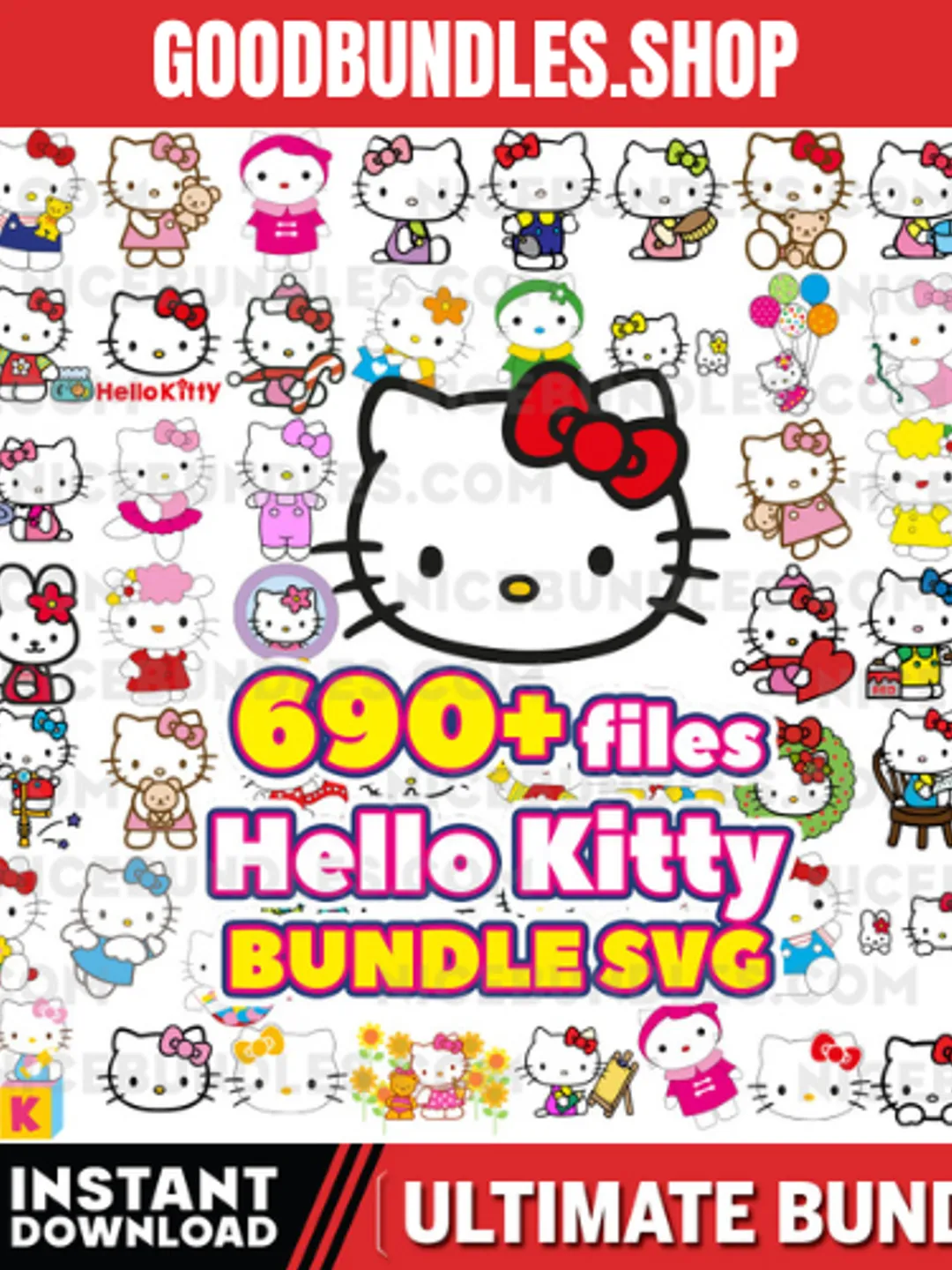 570+ Files Hello Kitty Bundle, Kawaii Kitty Svg Bundle, Cute Cat Svg ...