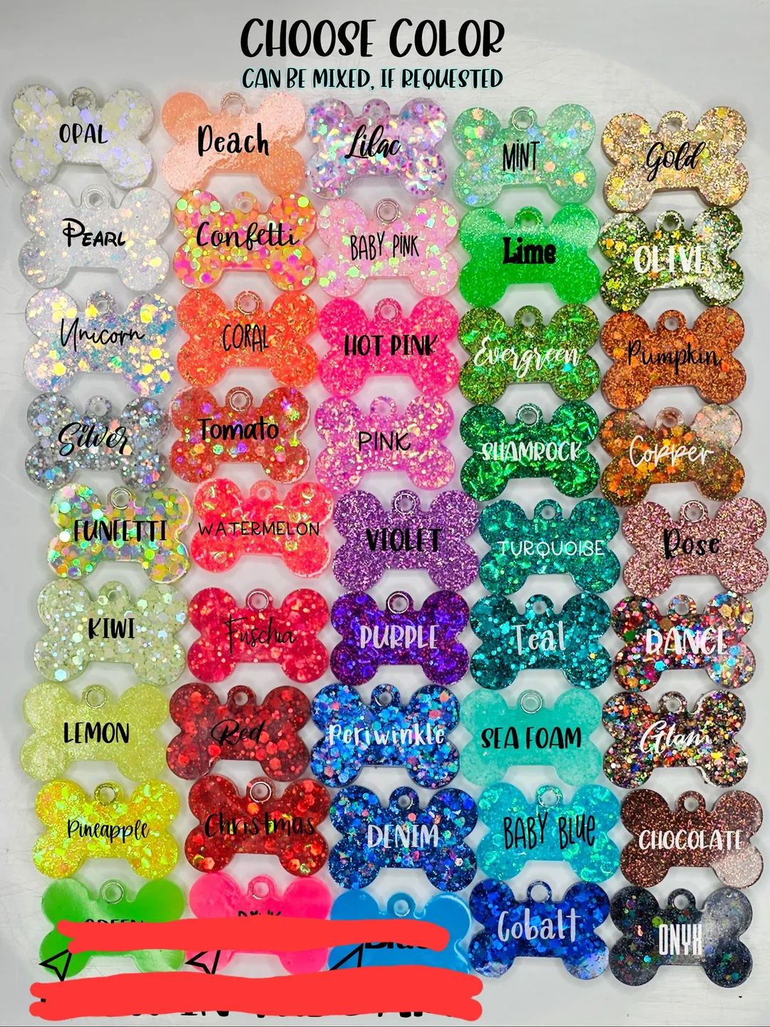All The Glitters Pet Tags