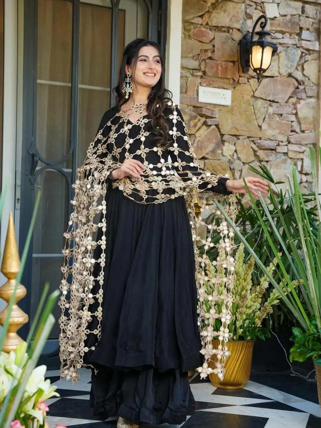 black indian party wear dress Indian Black Dresses