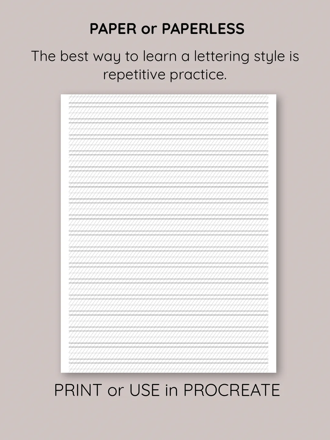Practice Paper Print Calligraphy Practice Paper. Printable calligraphy paper. Lettering ...