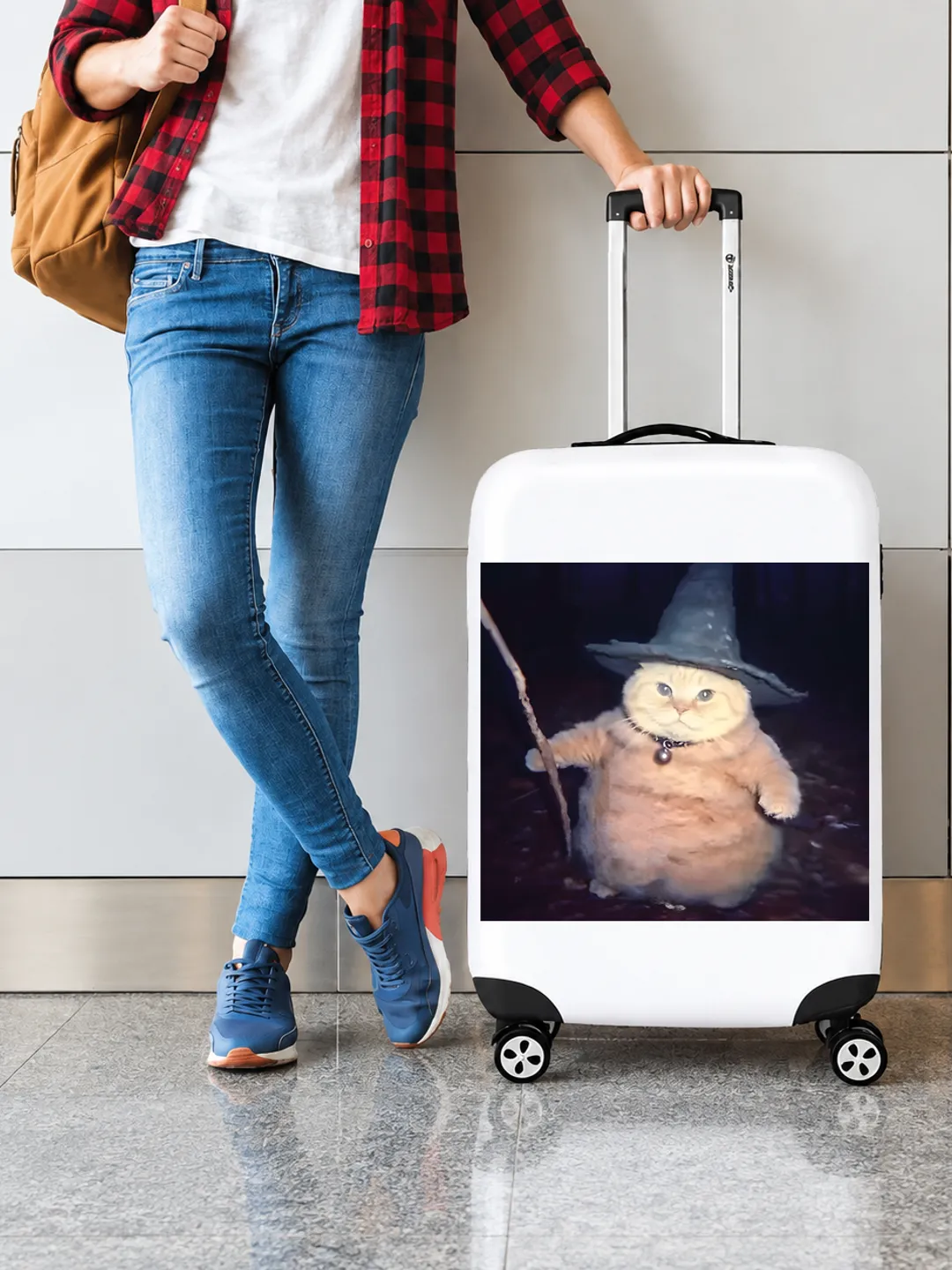 Y2K cat Luggage Cover