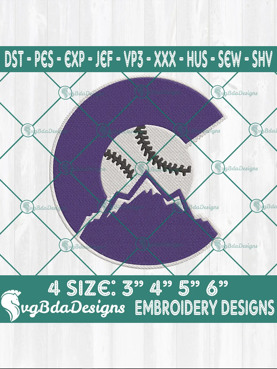 Colorado Rockies MLB Embroidery Designs – MLB Logo Digital Files